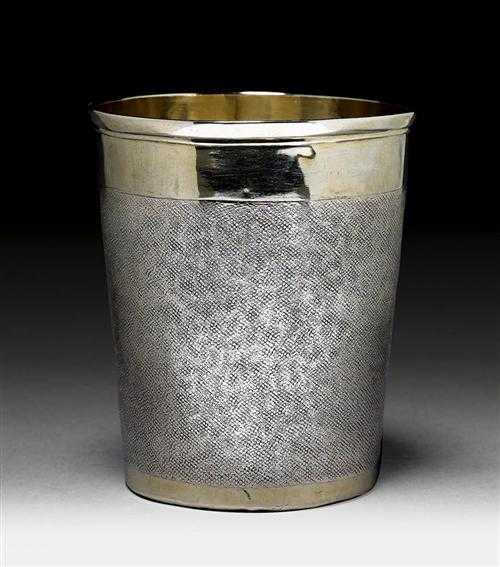 Appraisal: SNAKESKIN BEAKER Zurich end of the th century Maker's markHans