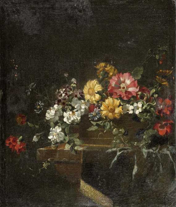 Appraisal: PICARD JEAN-MICHEL Antwerp - Paris circle of Floral bouquet in