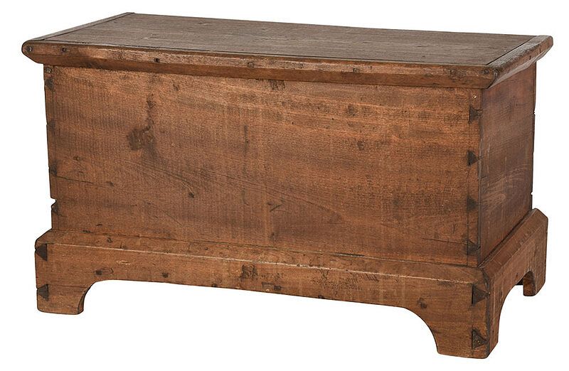 Appraisal: Southern Poplar Child Sized Blanket Chest second half th century