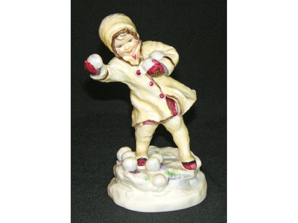 Appraisal: Royal Worcester figure - December modelled by F G Doughty