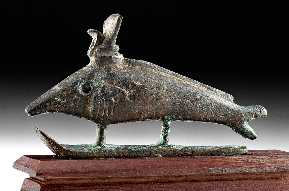 Appraisal: Egyptian Copper Oxyrhynchus Fish Egypt Late Dynastic Period th to