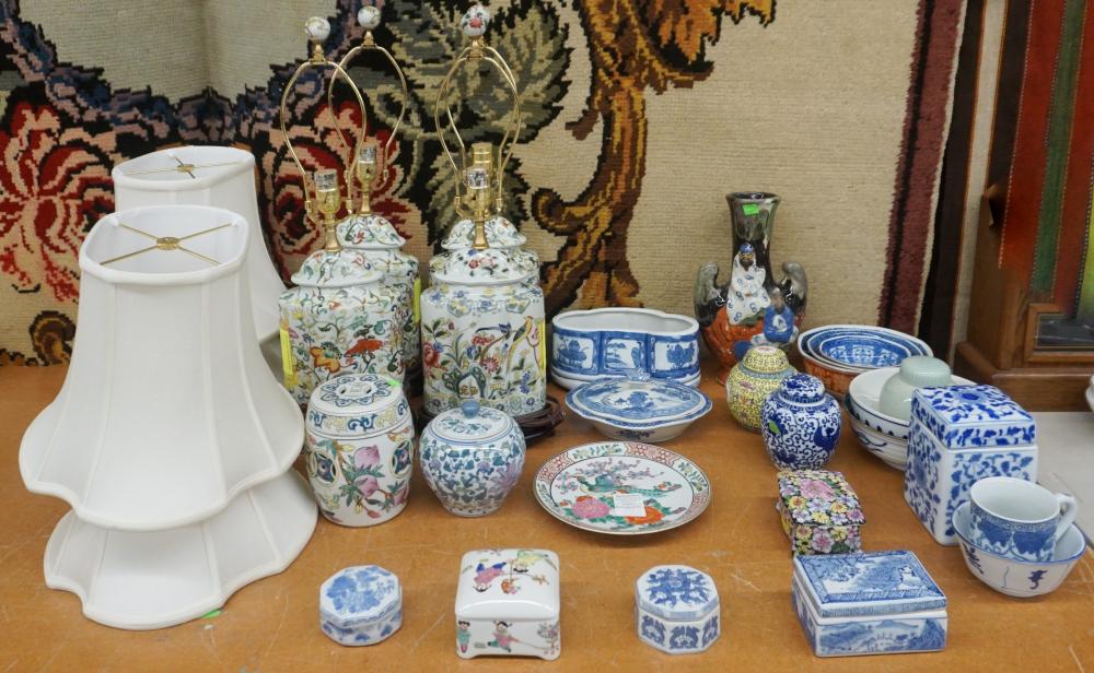 Appraisal: Collection of Asian Style Porcelain Articles