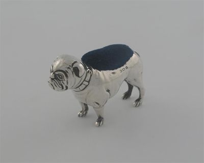 Appraisal: An Edwardian novelty bulldog pin cushion standing by Adie Lovekin