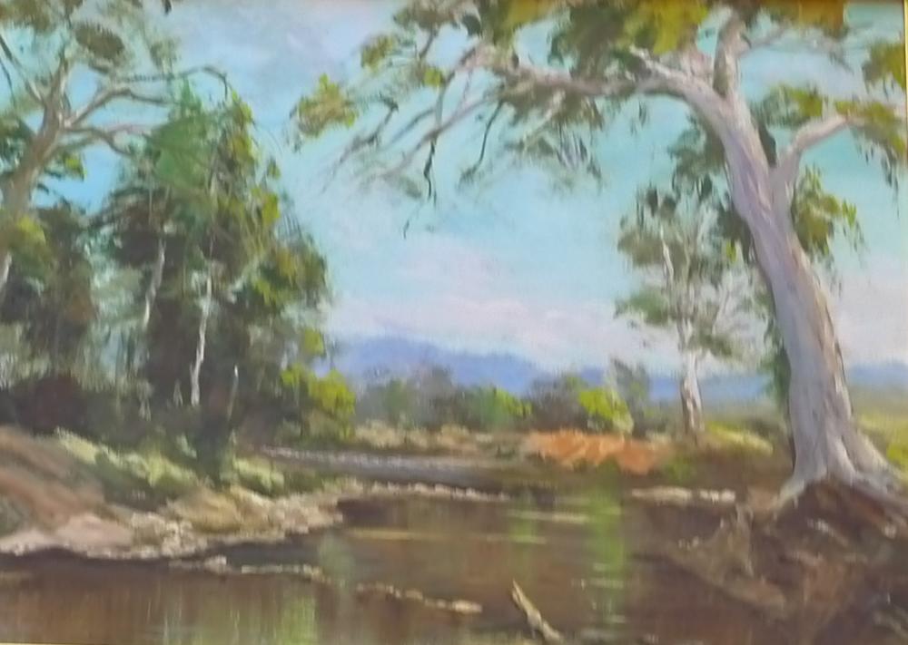 Appraisal: FRANK CARTER THE YARRA RIVER OIL ON BOARD X CM