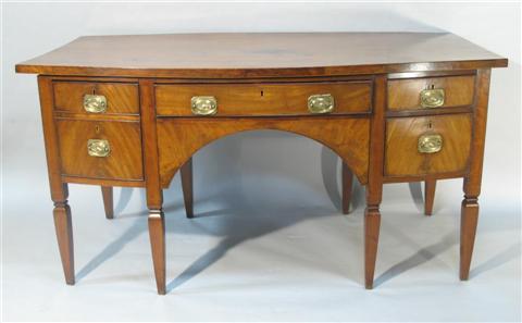 Appraisal: REGENCY STYLE MAHOGANY SIDEBOARD Comprised of old elements with a