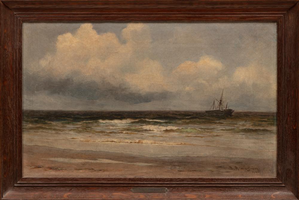 Appraisal: Bror Anders Wikstrom Swedish Louisiana - L'isle Derniere oil on