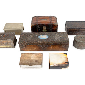 Appraisal: A Miscellaneous Group of Eight Boxes TH TH CENTURY comprising