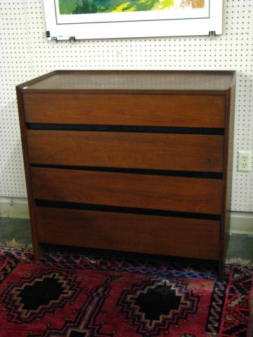 Appraisal: Dillingham Furniture four-drawer bureau Esprit design mid-century modern look walnut