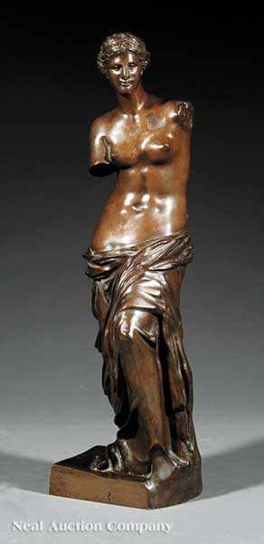 Appraisal: An Italian Bronze of The Venus de Milo late th