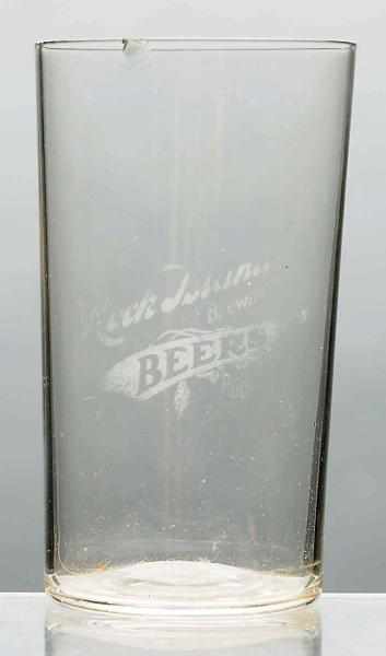 Appraisal: Rock Island Brewing Co Acid-Etched Beer Glass Some wear and