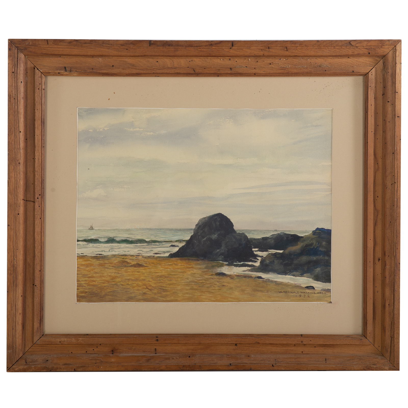 Appraisal: WILLIAM REGINALD WATKINS COAST OF CORNWALL WATERCOLOR American - Coast