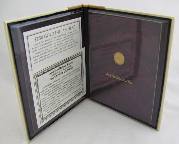 Appraisal: U S TWO AND ONE-HALF DOLLAR GOLD IN PRESENTATION CASE