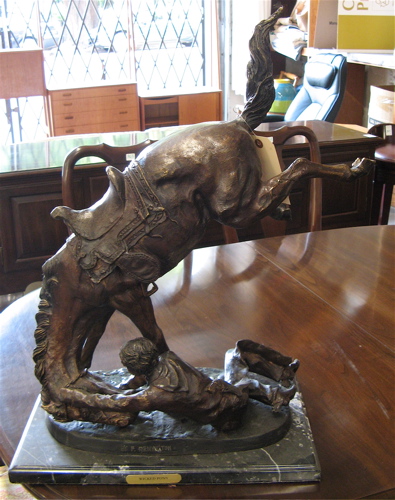 Appraisal: AFTER FREDERIC SACKRIDER REMINGTON American - Wicked Pony a patinated