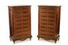 Appraisal: FRENCH CHESTS - Pair of matching French eight drawer chests