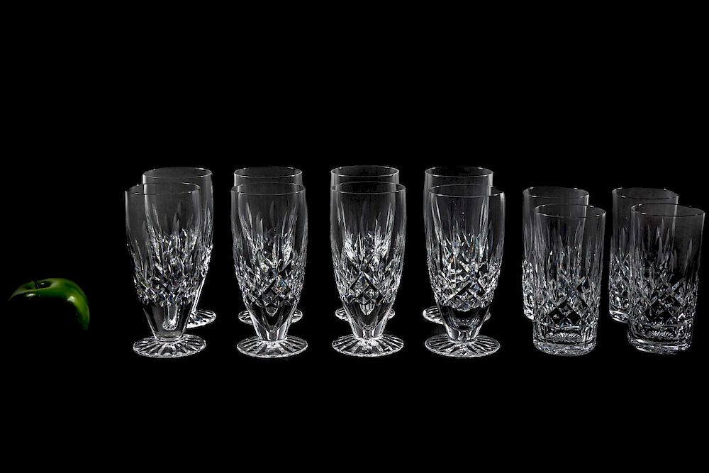 Appraisal: Waterford Crystal Lismore Stemware PCS th century Waterford Crystal Irish