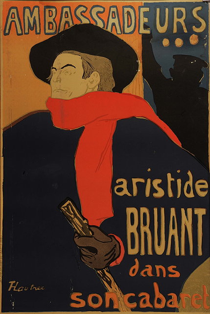 Appraisal: AFTER TOULOUSE LAUTRECAmbassadeurs - aristide Bruant dans son Cabaret coloured