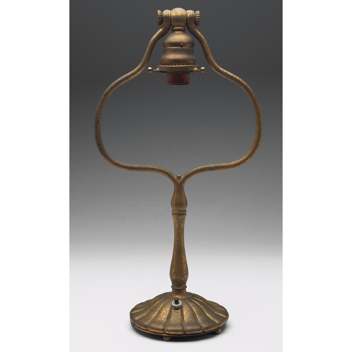 Appraisal: Tiffany Studios lamp base bronze with an original gold dore