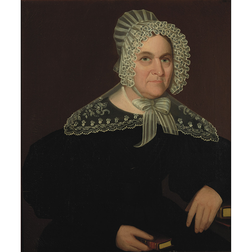 Appraisal: Ammi Phillips American - Portrait of Elizabeth Buckley of Sheffield