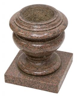 Appraisal: CIRCULAR GRANITE PLANTER H Circular granite planter descending in steps