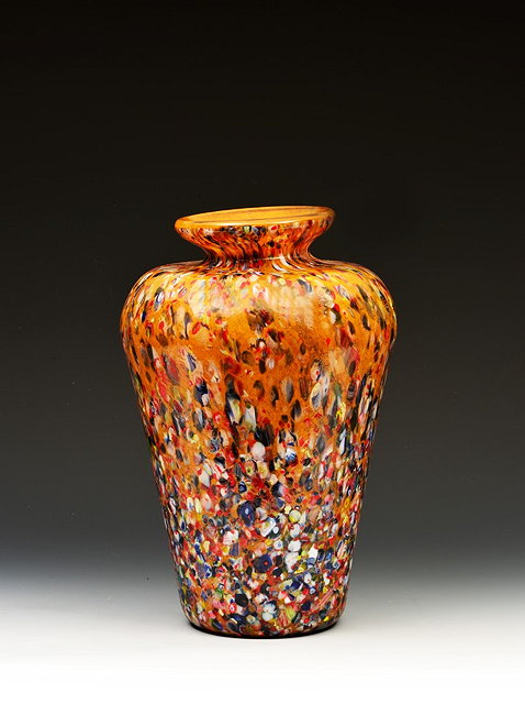 Appraisal: A millefiori vase of baluster form cm high a pair