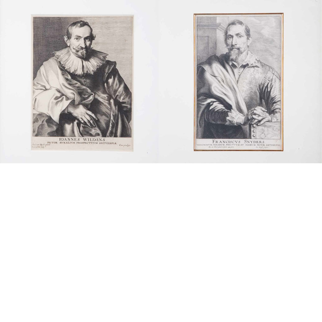 Appraisal: Anthony van Dyck FRANS SNYDERS Etching fourth state of four