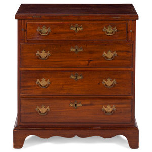 Appraisal: A George III Style Mahogany Flip-Top Bachelor's Chest Late th