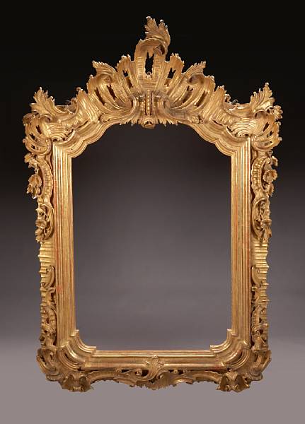 Appraisal: A very fine Venetian Rococo style giltwood mirror last quarter