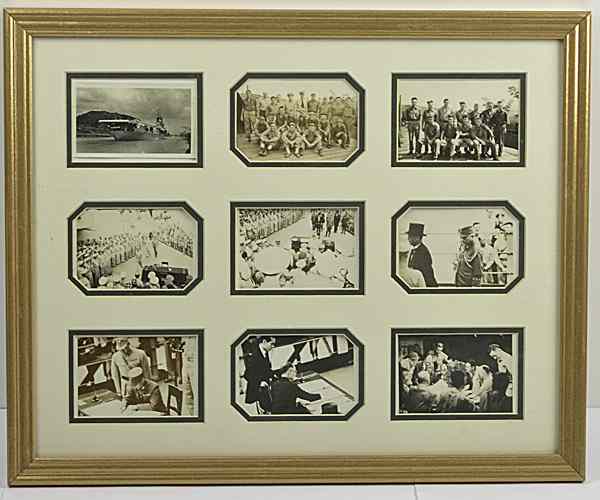 Appraisal: US WWII Framed Photo Group of Japanese Surrender Framed nine