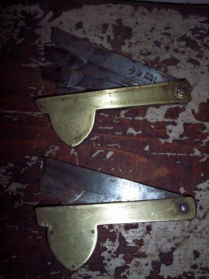 Appraisal: A brass cased fleam by Williams fitted three graduated blades