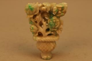 Appraisal: Antique Chinese Jadeite Floral Arrangement Height in