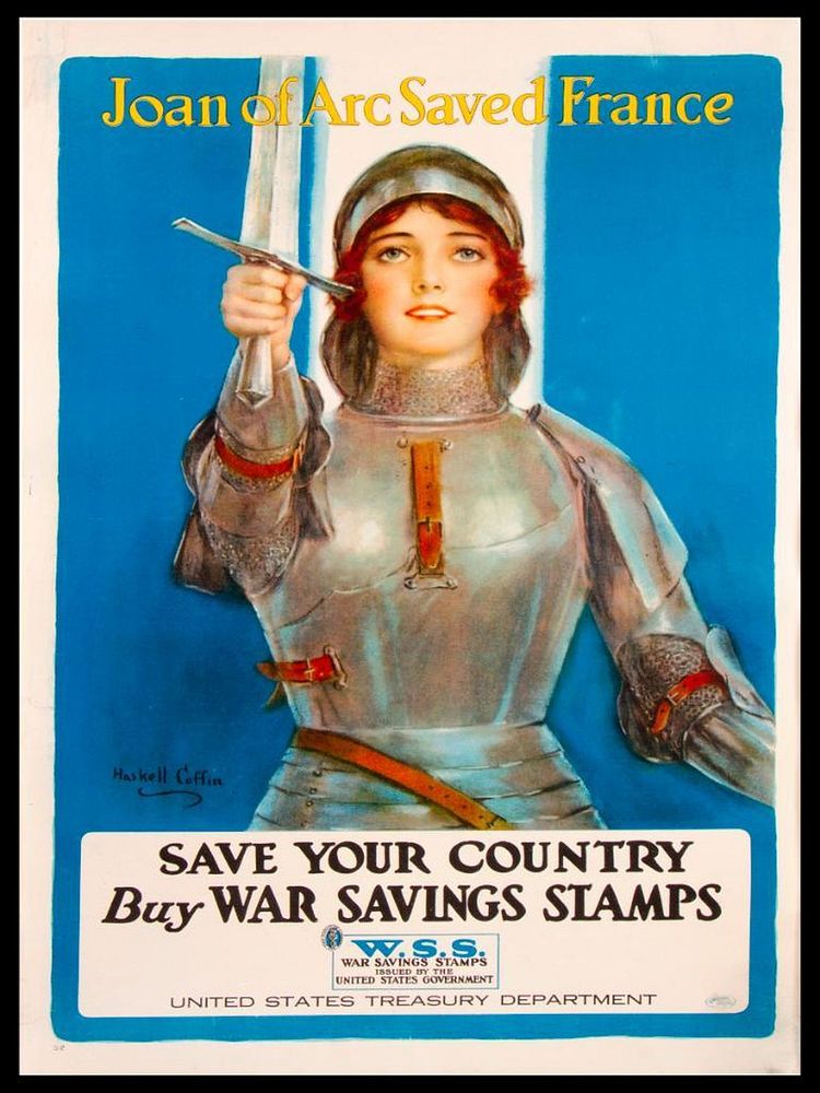 Appraisal: William Haskell COFFIN - Vintage World War I Poster Joan