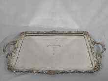 Appraisal: An impressive and large Old Sheffield Plate two handle tray