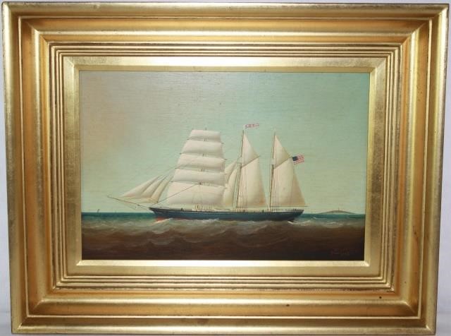 Appraisal: BRYAN COOLE B UK US OIL ON BOARD DEPICTING AN