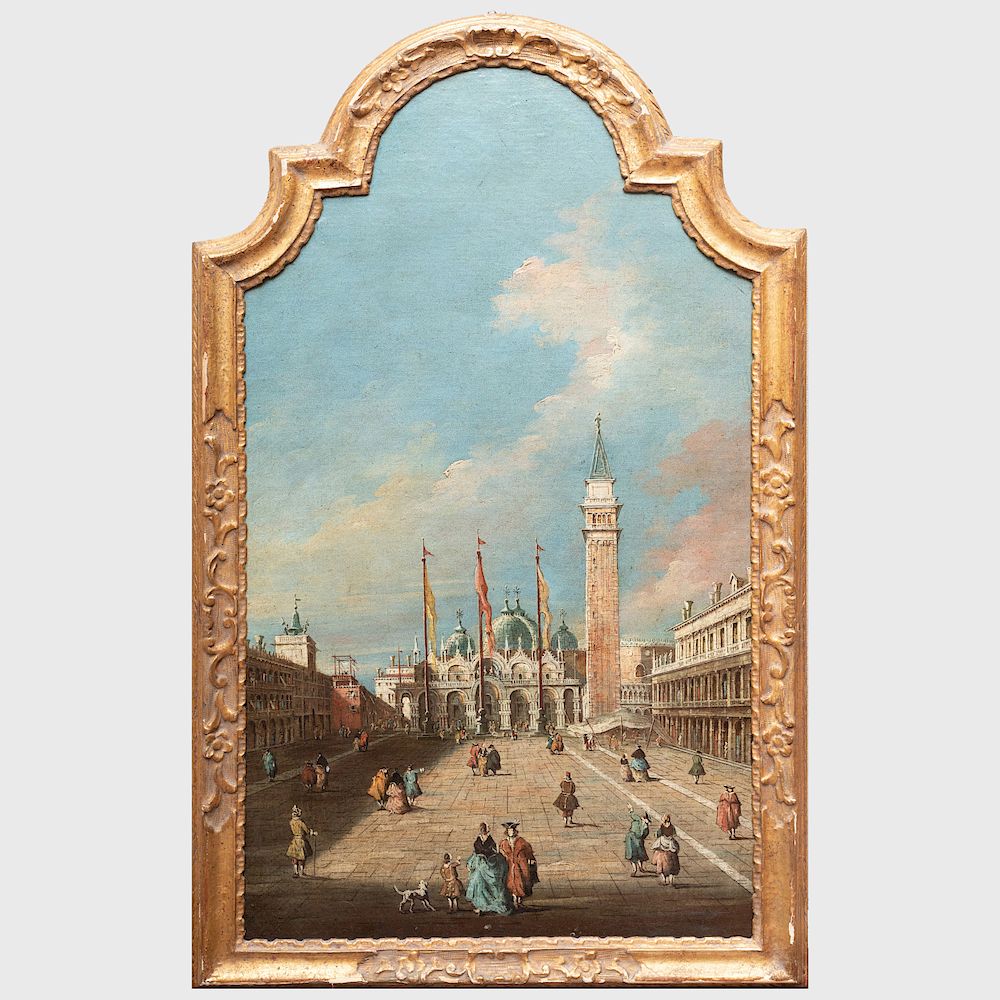 Appraisal: Italian School The Piazza San Marco Venice Oil on canvas