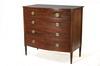 Appraisal: CHEST OF DRAWERS - Sheraton period mahogany bow front four