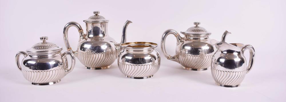 Appraisal: AMERICAN FIVE PIECE STERLING SILVER TEA COFFEE SETBigelow Kennard and