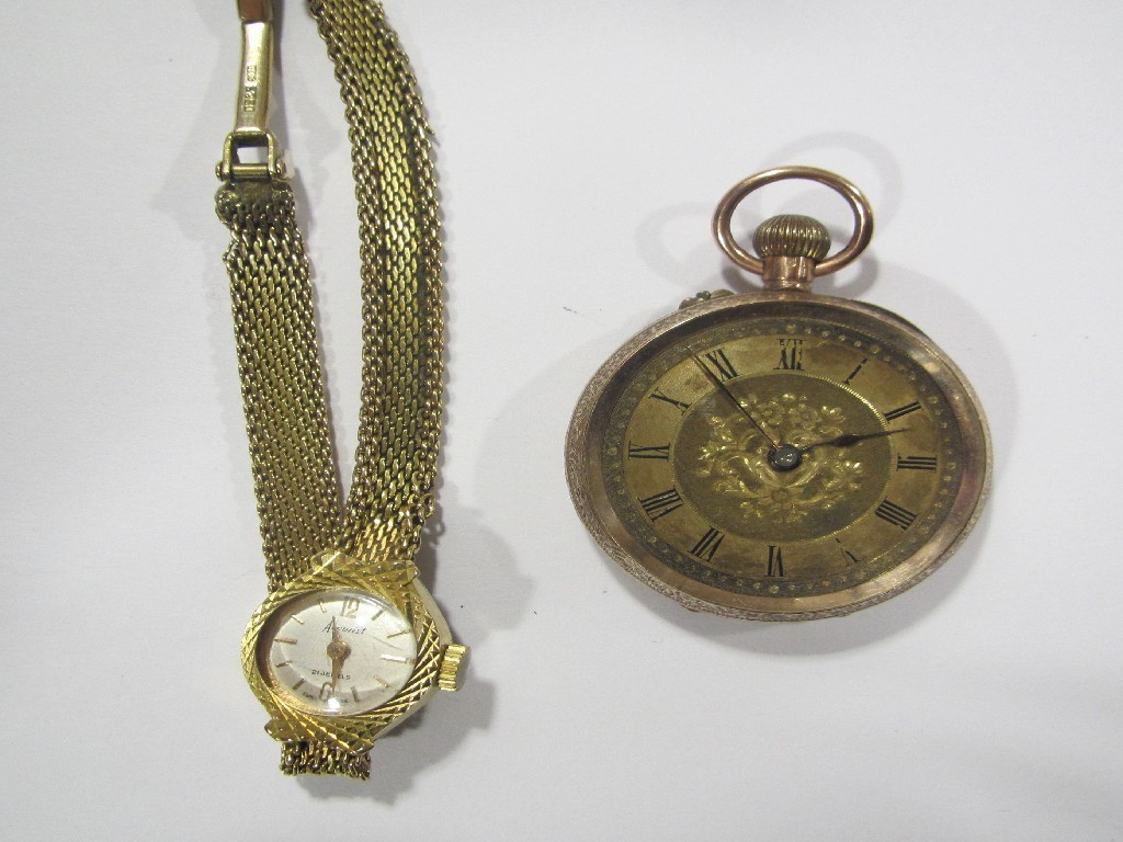 Appraisal: Lot comprising a ladies ct gold bracelet watch by Accurist