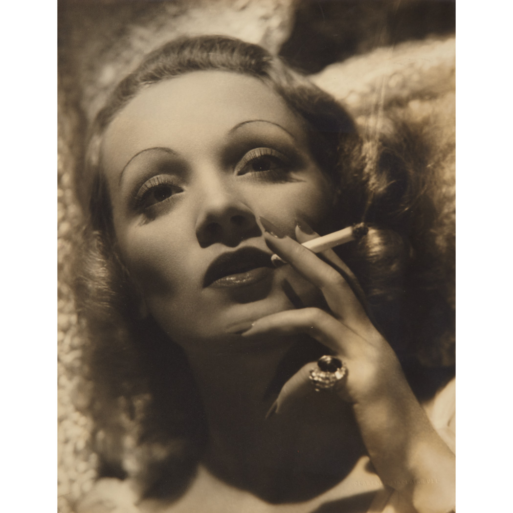 Appraisal: DIETRICH MARLENE Four glamorous vintage photographs of Dietrich by Clarence