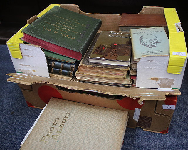 Appraisal: A QUANTITY OF VARIOUS BOOKS some leather bound to include