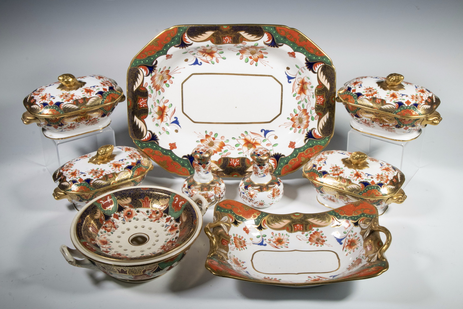 Appraisal: COPELAND SPODE IMARI PATTERN CHINA Piece Set of English Imari