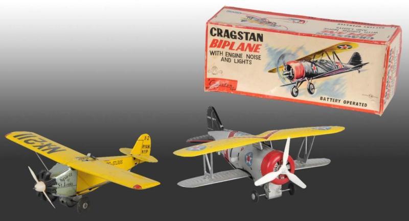 Appraisal: Lot of Tin Airplane Toys Description Japanese Toys are not