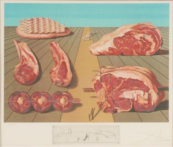 Appraisal: Salvador Dali Spanish - Les Entre-Plats Sodomis s from Les