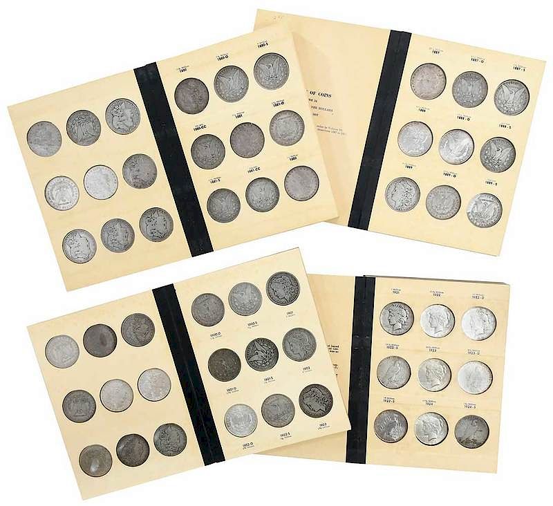 Appraisal: Silver Dollars in Library of Coins Albums total coins in