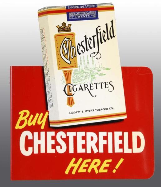 Appraisal: L M and Chesterfield Tobacco Double Flange Sign Condition Near