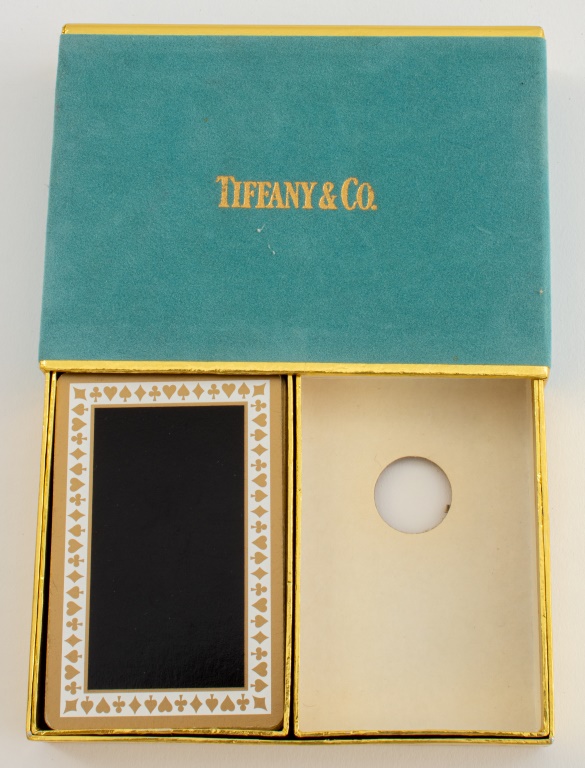 Appraisal: TIFFANY CO PLAYING CARDS W CASE Tiffany Co playing cards