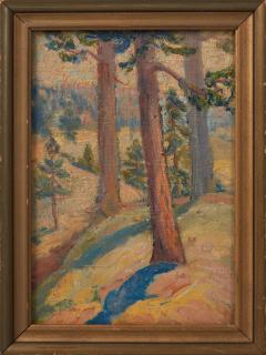 Appraisal: Amos Lee Armstrong - Louisiana Natchitoches Hilly Landscape oil on