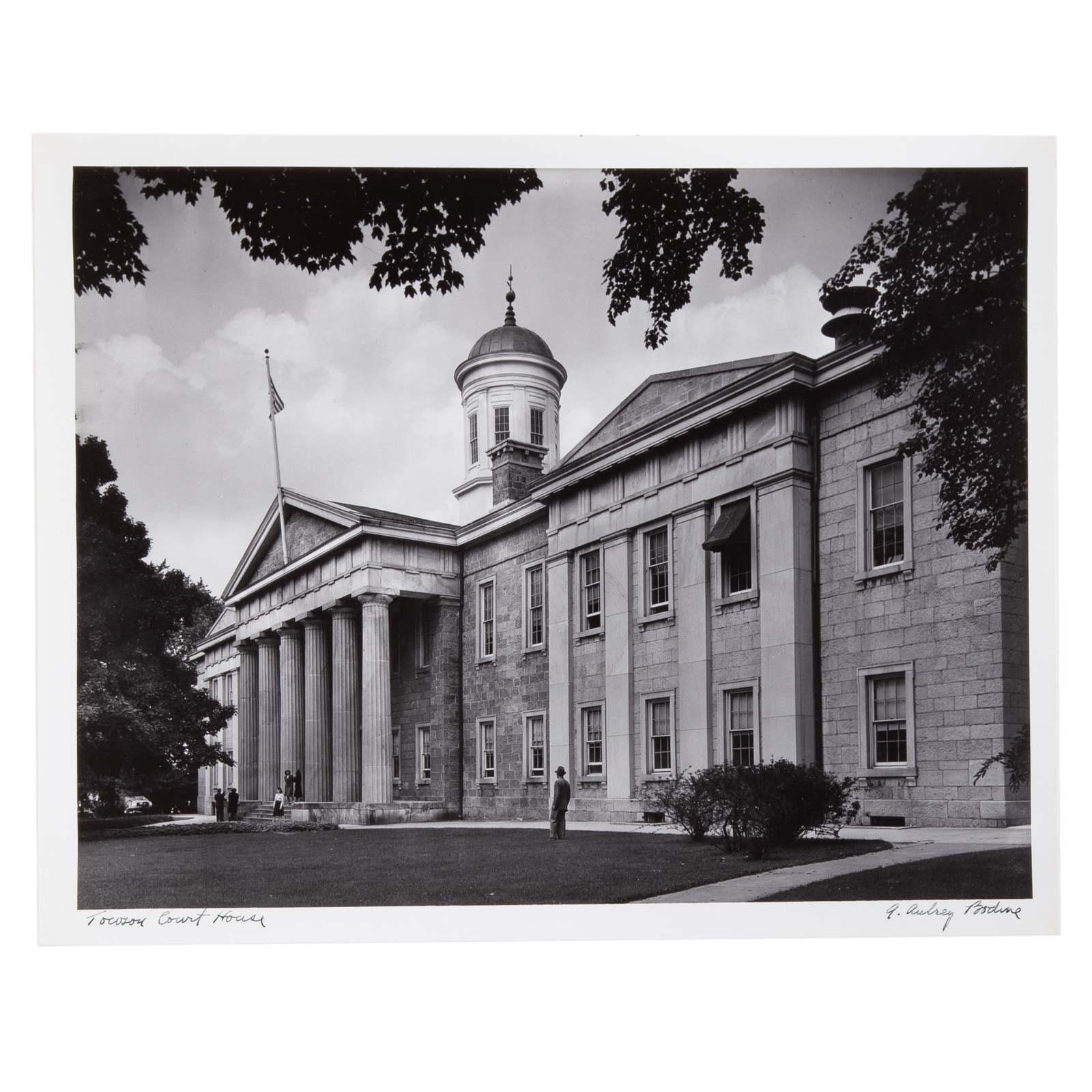 Appraisal: A AUBREY BODINE TOWSON COURT HOUSE American - Gelatin silver