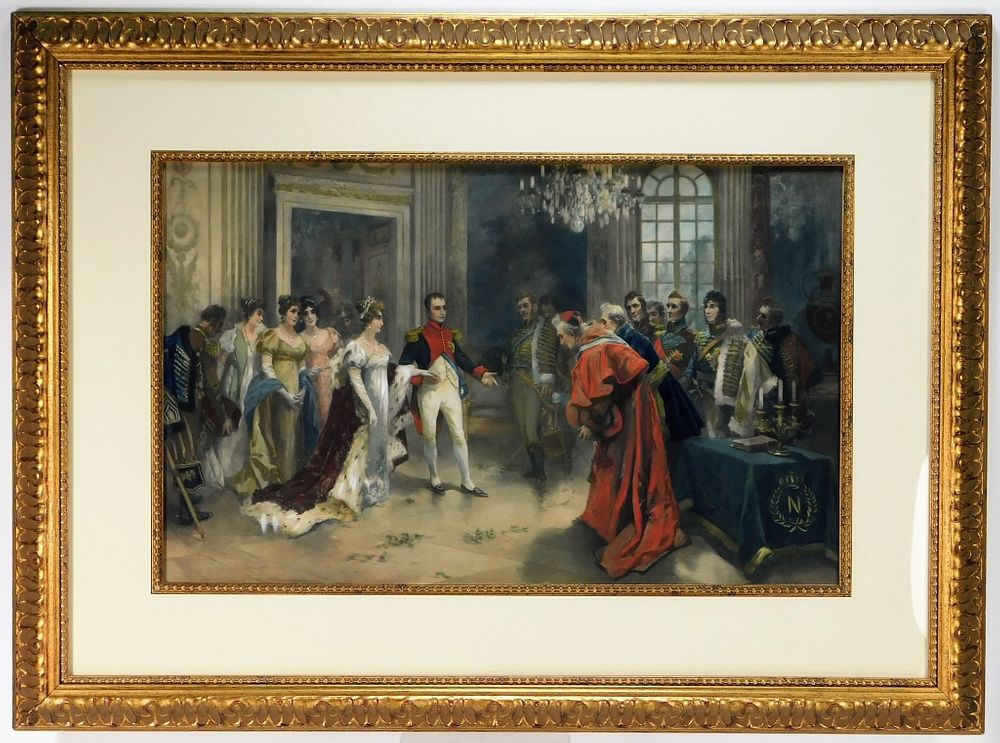 Appraisal: Vincente De Garcia Paredes Napoleonic Painting Spain - Vincente De