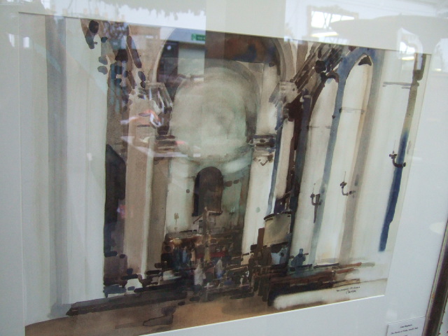 Appraisal: Alan Hepburn contemporary The Duomo at Scala Amalfi Italy watercolour