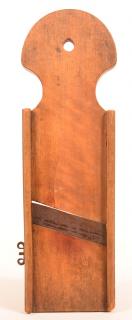 Appraisal: Pennsylvania Walnut Single Blade Slaw Board Pennsylvania th Century Walnut